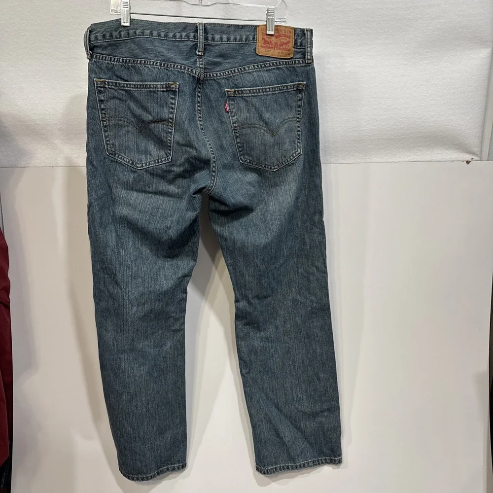 Levi's 559 Relaxed Straight Fit Rugged‎ Blue Denim Jeans Mens Sz 36 x 32